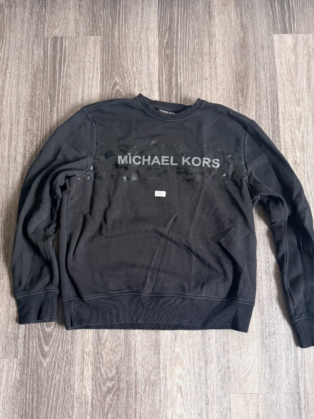 Michael Kors Black Logo Crewneck Sweatshirt Size Large